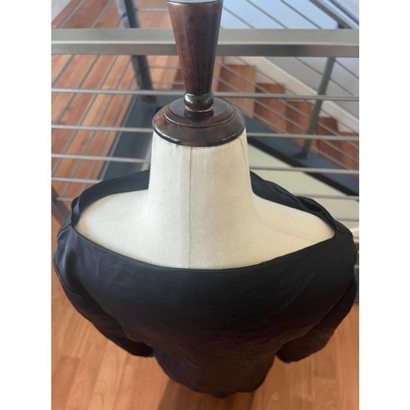 Cinq a Sept Rue Sequin Accent Cowl Neck Silk Blouse - Picture 9 of 11